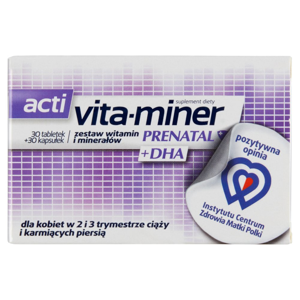 Vita-miner Prenatal + DHA (30 tabl.+30 kaps.)