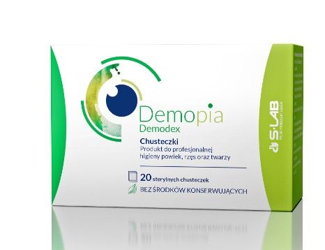DEMOPIA DEMODEX Chusteczki sterylne do powiek rzęs  20 szt.