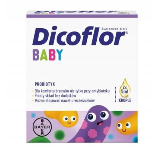 Dicoflor Baby probiotyk w kroplach 2 x po 5 ml