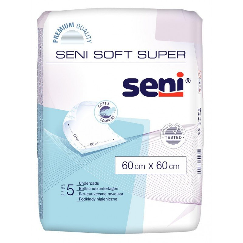 Podkłady higieniczne SENI SOFT 60 x 60cm 5 szt.