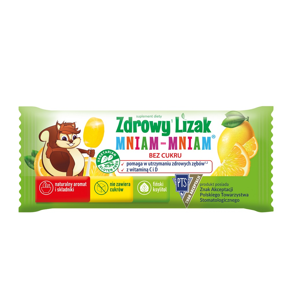 Zdrowy Lizak MNIAM-MNIAM cytryna 1 szt.