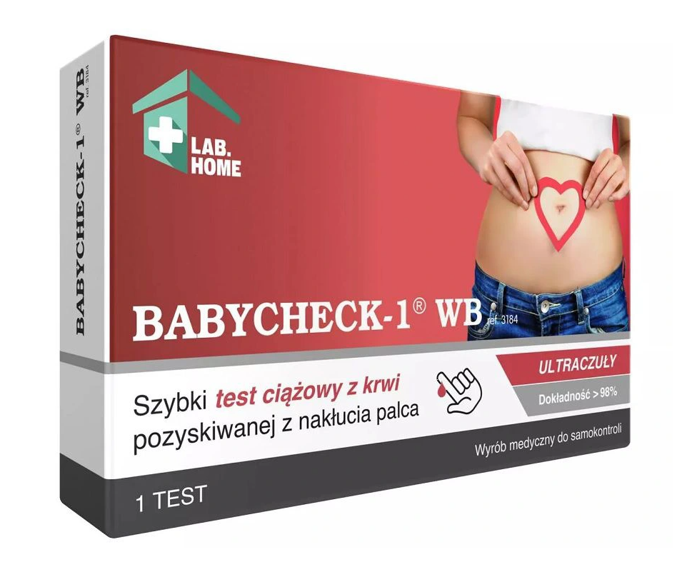 BABYCHECK-1 WB Test ciążowy z krwi 1szt.