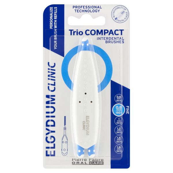 ELGYDIUM Clinic Trio Compact (ISO 1/1/1) szczoteczki międzyzębowe