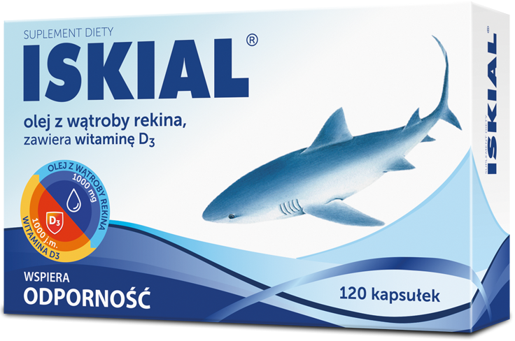 Iskial Olej z wątroby rekina x 120 kaps.