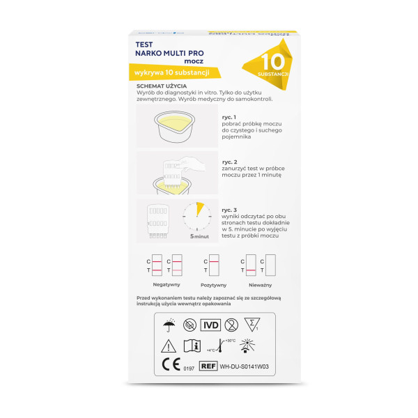 Narko Multi Pro Test mocz panelowy 10 substancji 1sztuka