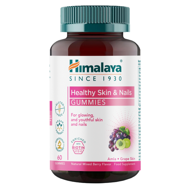 Himalaya Healthy Skin & Nails Gummies żelki na poprawę kondycji skóry i paznokci 60 sztuk