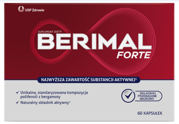 Berimal Forte na obniżenie cholesterolu 60 kapsułek