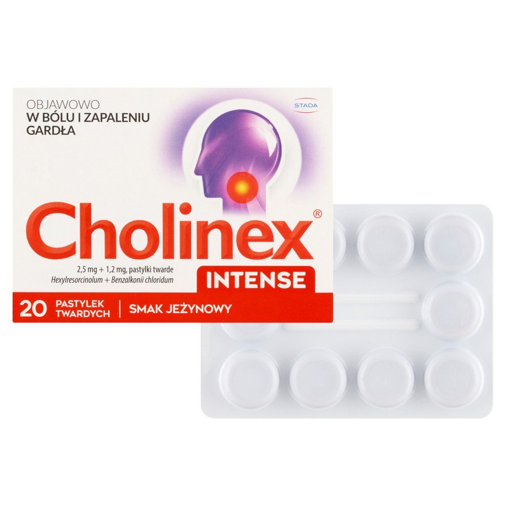 Cholinex Intense x 20 tabl. jeżynowy