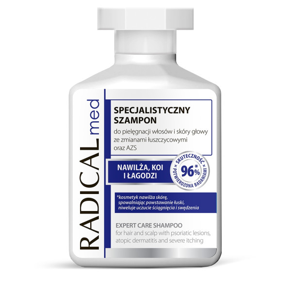 RADICAL Med Szampon do pielęgnacji włosów i skóry głowy ze zmianami łuszczycowymi i AZS 300 ml