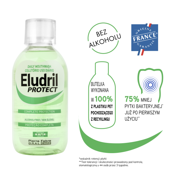 Eludril Protect Płyn do płukania jamy ustnej 500 ml