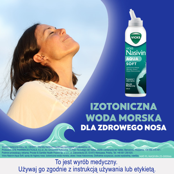 Vicks Nasivin Aqua Soft spray do nosa 120 ml
