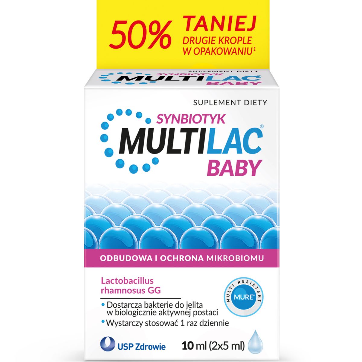 Multilac Baby krople 10 ml (2 butelki po 5ml)