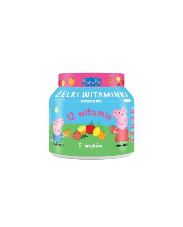 Domowa Apteczka Świnka Peppa Żelki Witaminki owocowe 60 sztuk