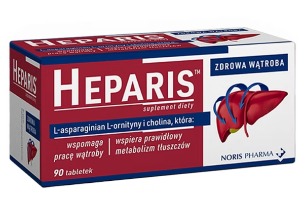 Heparis  zdrowa wątroba i prawidłowy metabolizm tłuszczów 90 tabletek