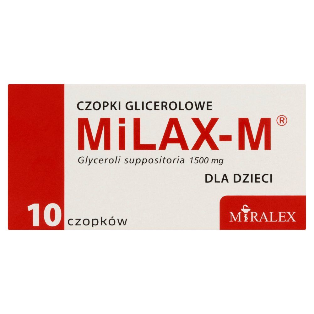 MiLAX-M Czopki glicerolowe dla dzieci czop