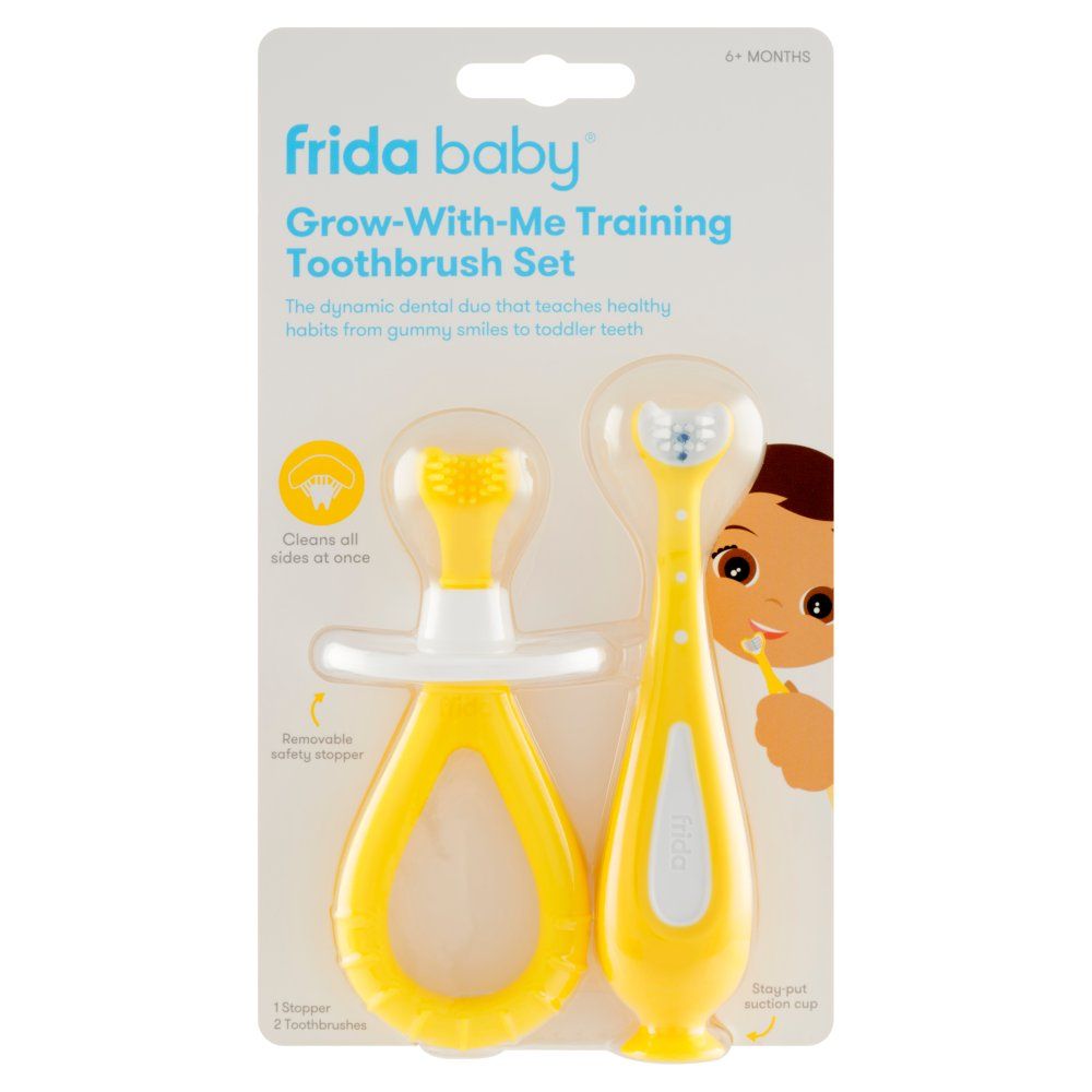 FRIDABABY Zestaw szczoteczek treningowych Grow-with-me