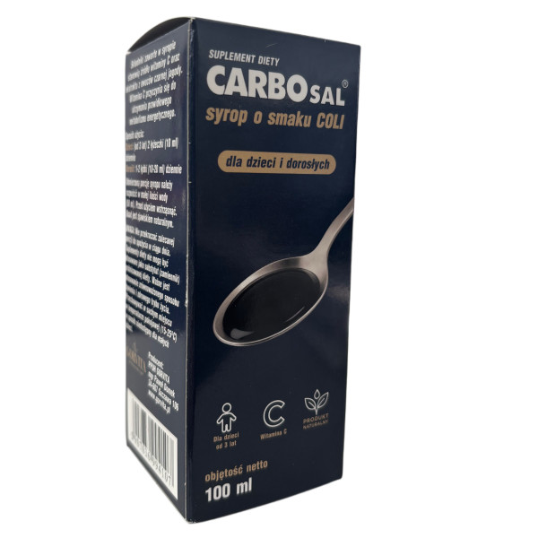 Carbosal Syrop na odporność o smaku coli dla dzieci i dorosłych 100ml