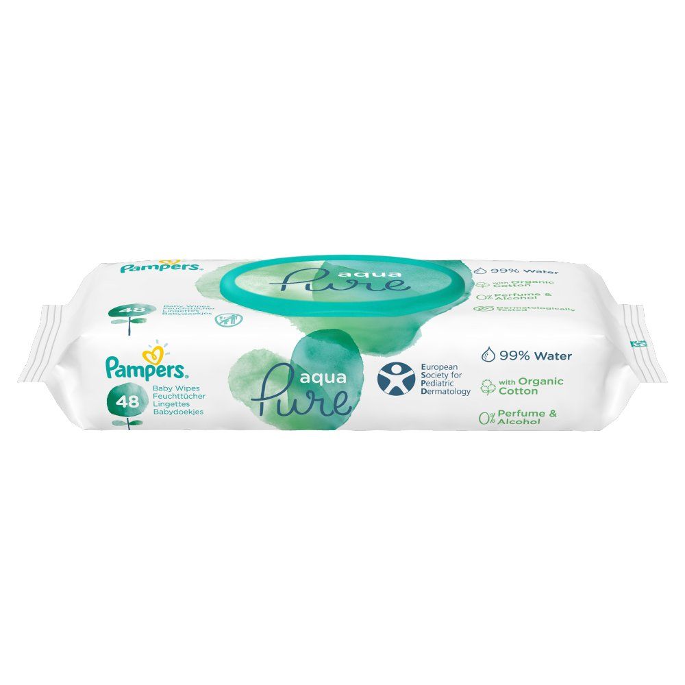 Chusteczki nawilżane Pampers Aqua Pure 48 sztuk