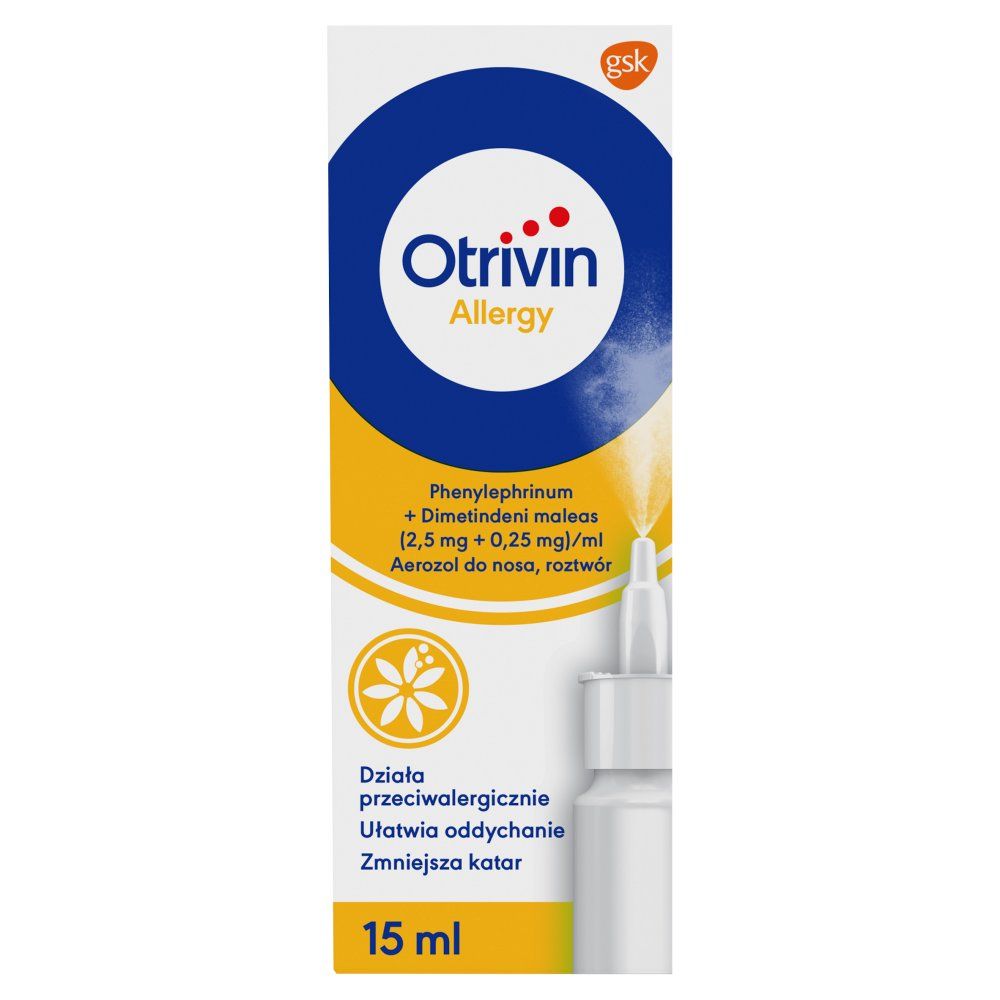Otrivin Allergy przeciwalergiczny aerozol do nosa 15ml