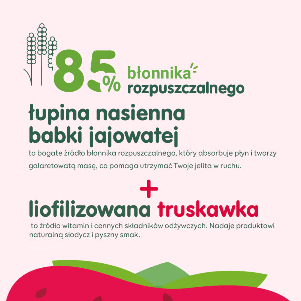 Colon® Crunchy - błonnik z liofilizowaną truskawką 150g