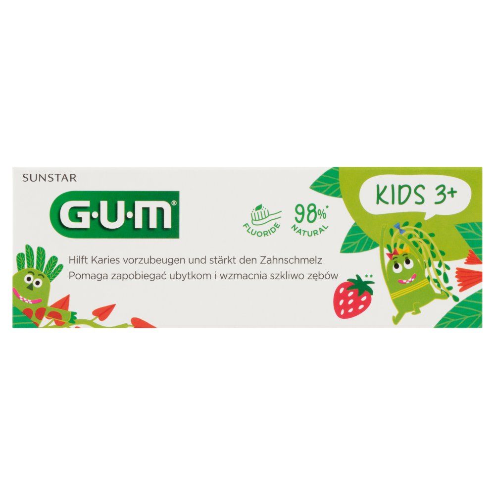 GUM Pasta do zębów dla dzieci Kids 3+ 50 ml