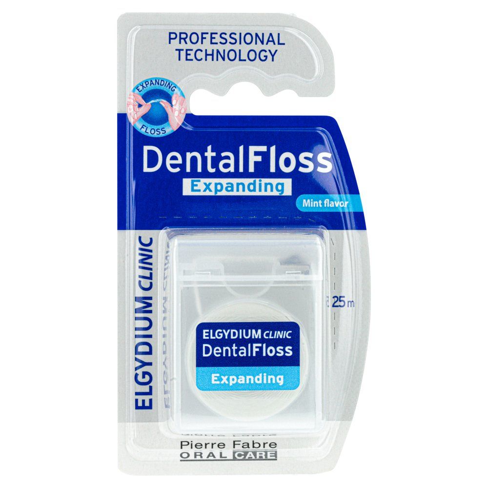 ELGYDIUM Dental Flos Nić dentystyczna pęczniejąca 25 m