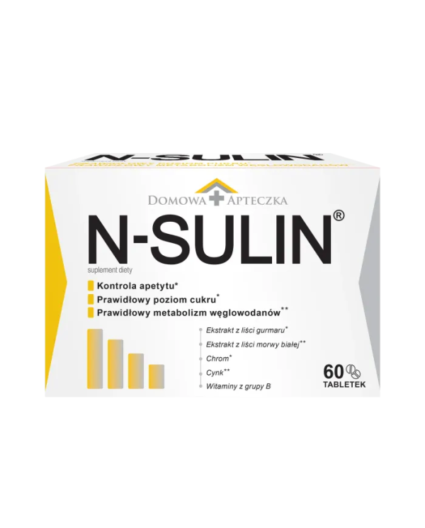 N-SULIN na prawidłowy poziom cukru 60 tabletek