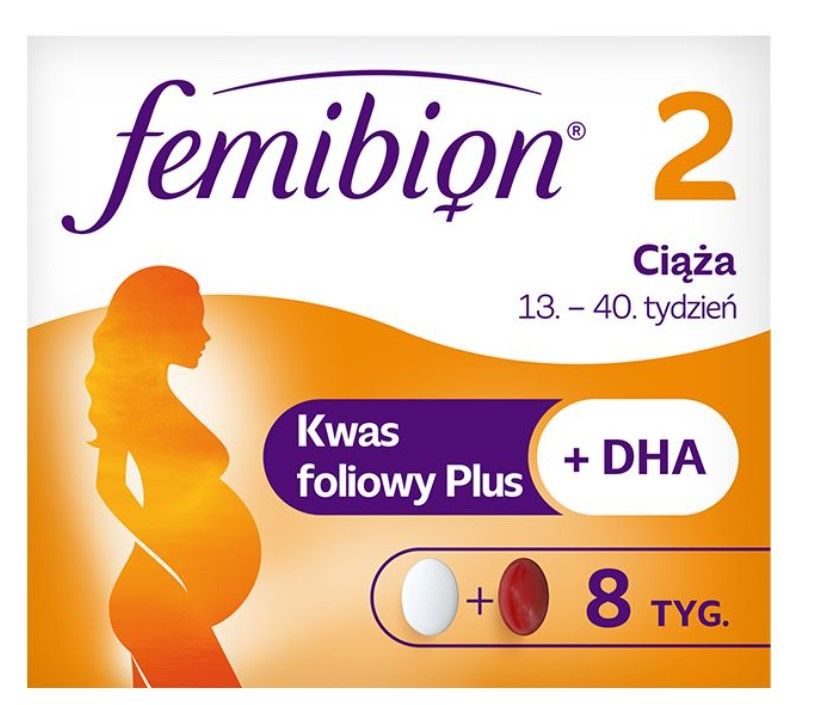 Femibion 2 Ciąża 13-40 tydz. ciąży 56tabl. + 56kaps.