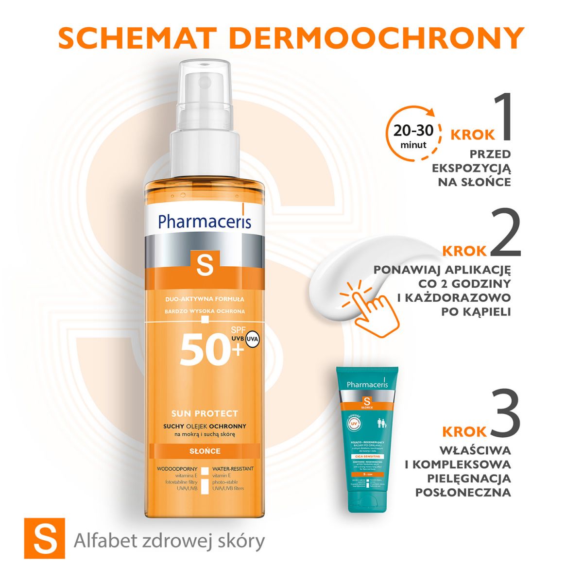 Pharmaceris S SUN PROTECT Suchy olejek do ciała  SPF 50+