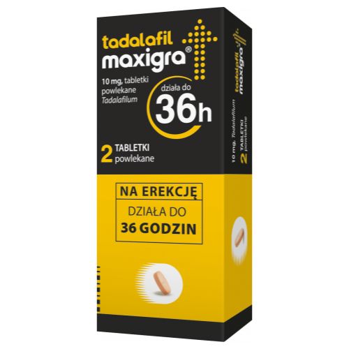 Tadalafil Maxigra 10 mg 2 tabletki powlekane