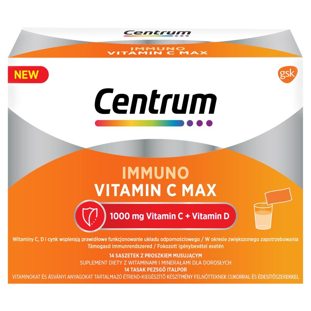 Centrum Immuno Vitamin C Max 14 saszetek