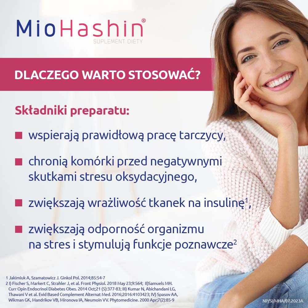 MioHashin na tarczycę  (30 kapsułek + 60 kapsułek)