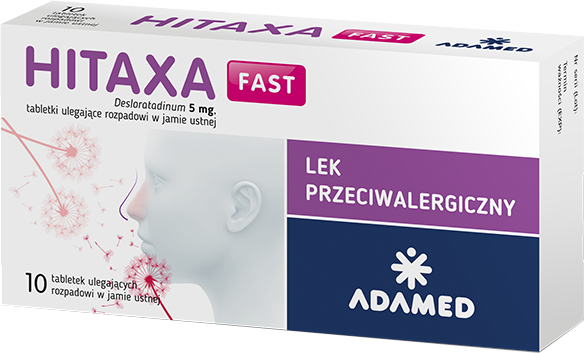 Hitaxa Fast 5 mg 10 tabletek ulegających rozpadowi w jamie ustnej
