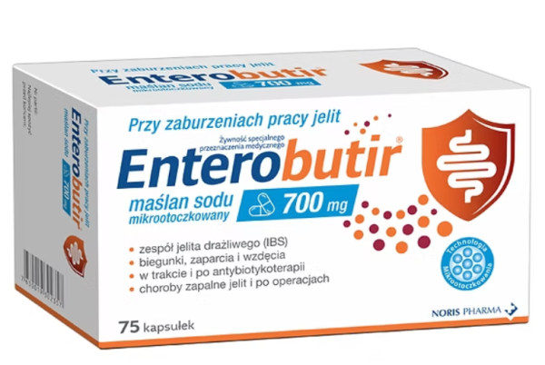 Enterobutir mikrootoczkowany maślan sodu 75 kapsułek