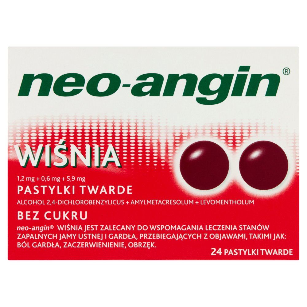Neo-Angin wiśnia x 24 pastylki