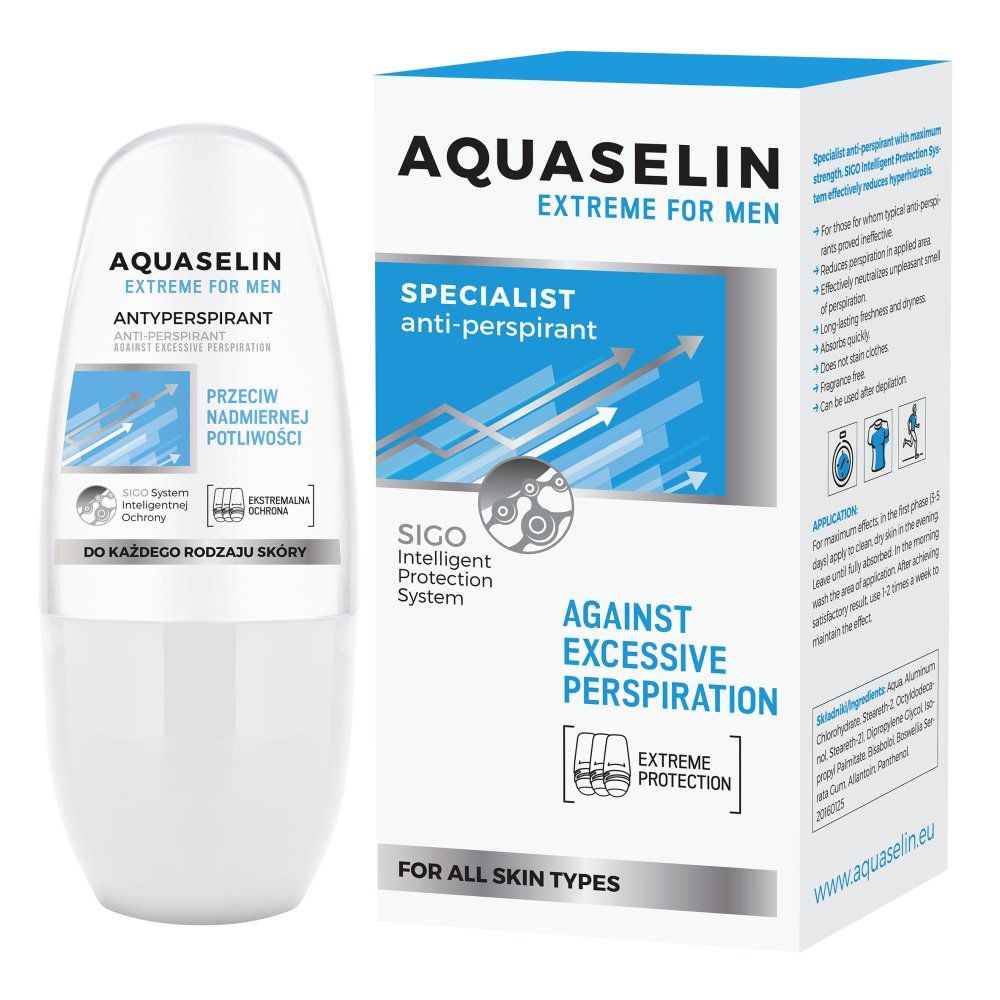 Aquaselin Extreme MEN antyperspirant roll-on 50ml