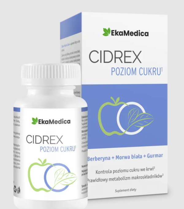 Cidrex Poziom Cukru berberyna morwa biała 60 kapsułek