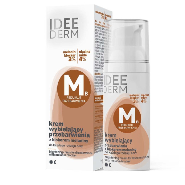 IDEE DERM Krem Wybielający przebarwienia z blokerem melaniny 50ml
