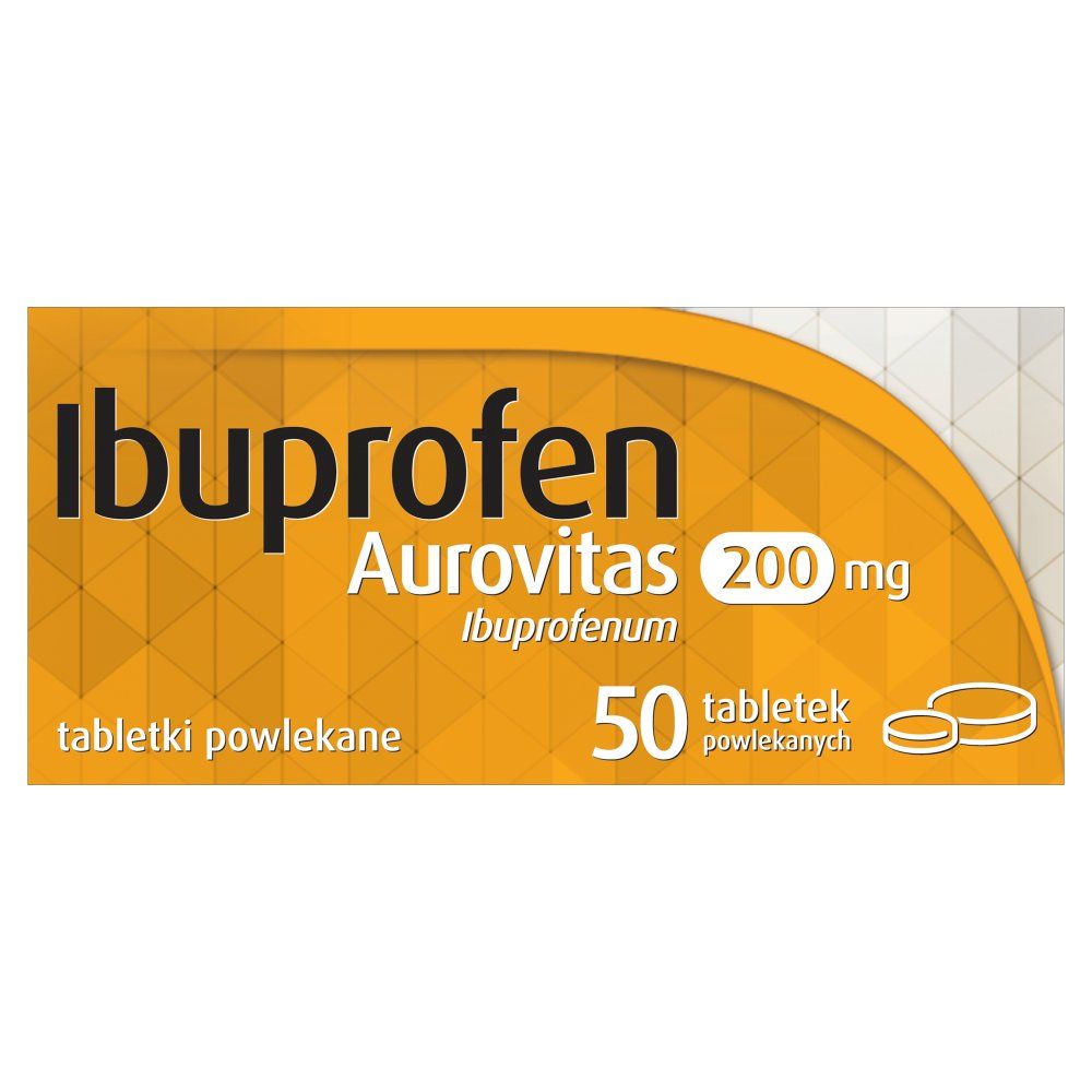 Ibuprofen Aurovitas tabl.powl. 200mg 50tab