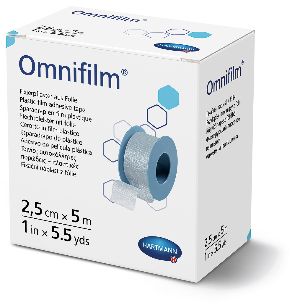 Plast.OMNIFILM 2,5cmx5m n/kółku porow.fol.