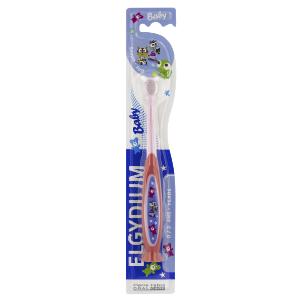 ELGYDIUM Baby szczoteczka do zębów dla dzieci od 0 do 2 lat miękka 1 sztuka