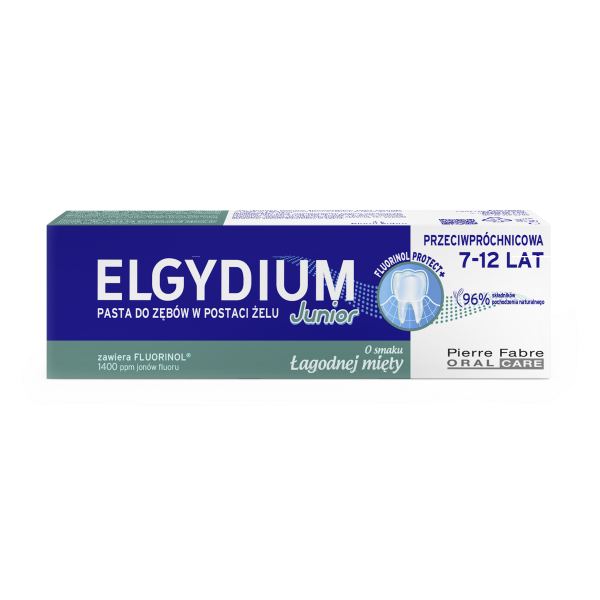 ELGYDIUM JUNIOR Pasta 7-12 lat łagodna  mięta 50 ml