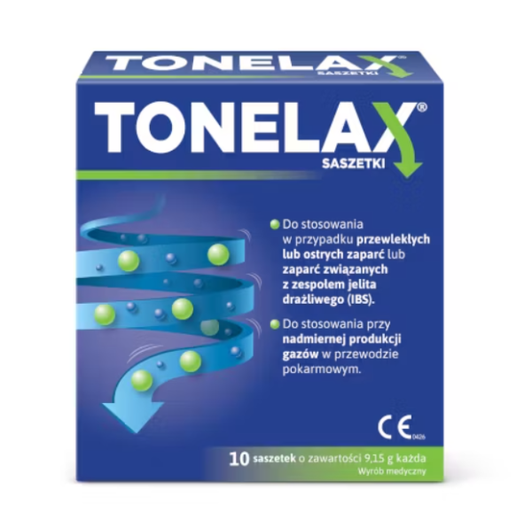 Tonelax na zaparcia i wzdęcia 10 saszetek