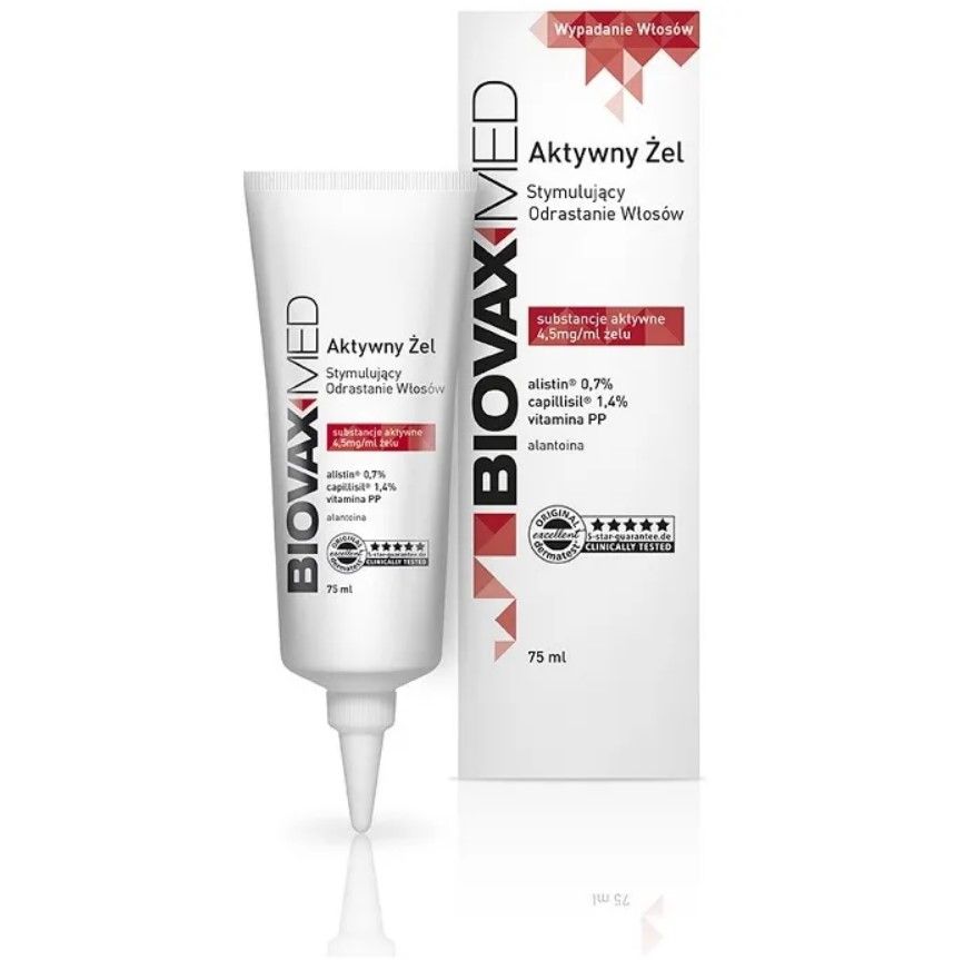 BIOVAXMED żel stymulujący odrastanie włosów 75 ml