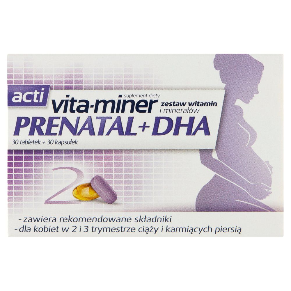 Vita-miner Prenatal + DHA (30 tabl.+30 kaps.)
