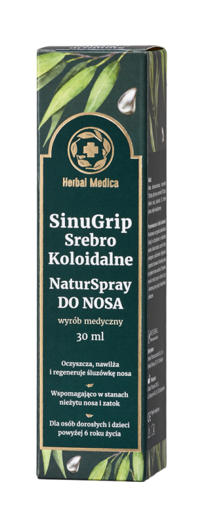 Sinugrip Srebro Koloidalne NaturSpray do nosa 30 ml