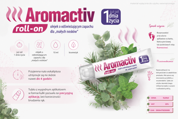 Aromactiv Roll-on-olejek o odświeżającym zapachu 10 ml