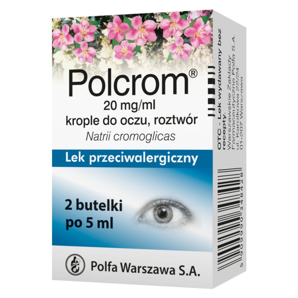 Polcrom 2% krople do oczu 10ml
