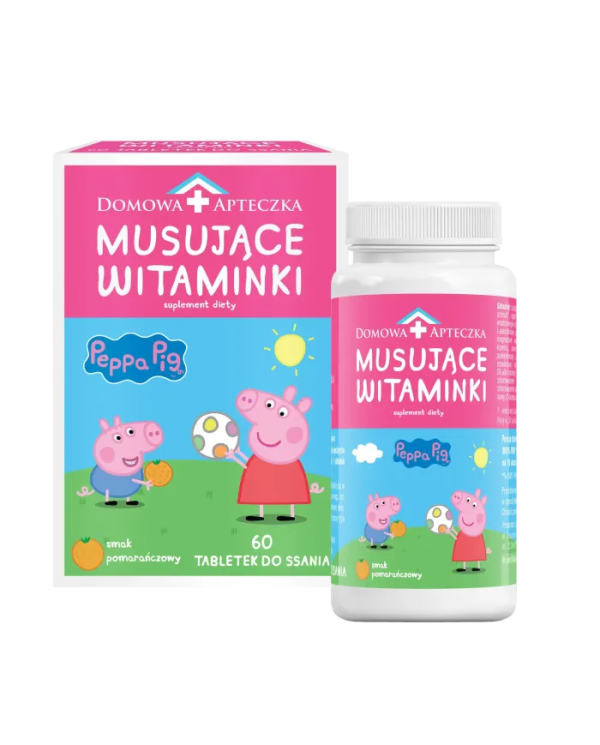Świnka Peppa Musujące Witaminki  60 tabletek do ssania