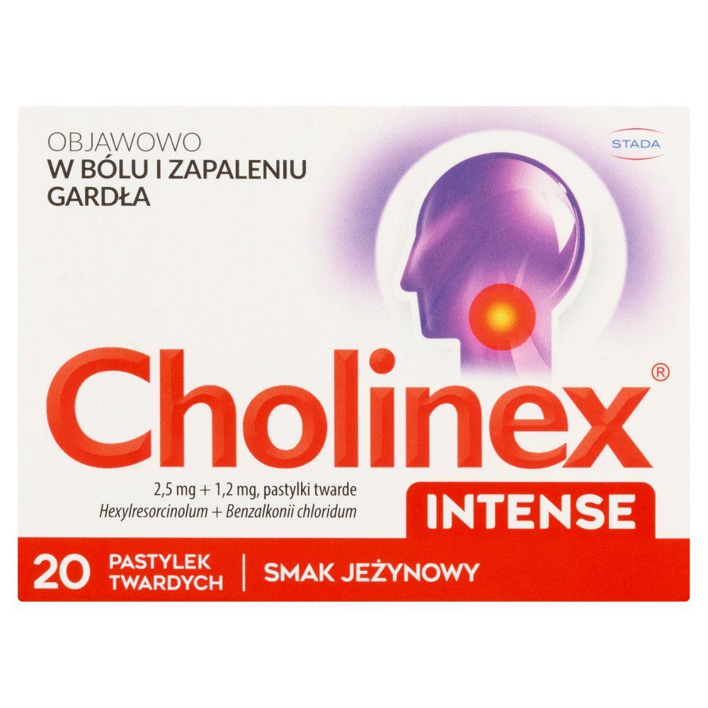 Cholinex Intense x 20 tabl. jeżynowy